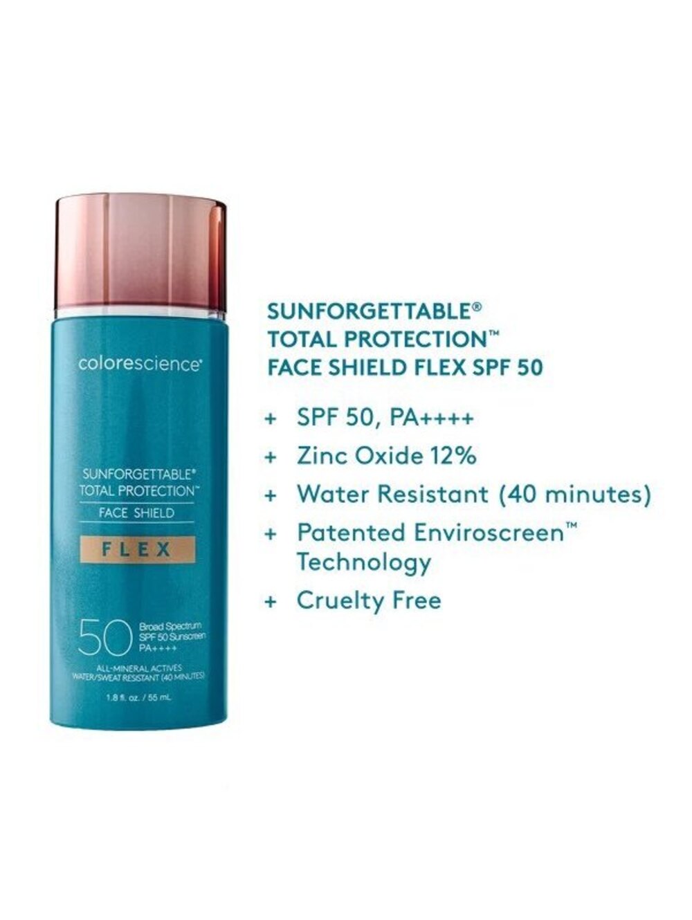 Colorscience Sunforgettable Total Protection Face Shield Flex SPF 50 Light - NEW - Picture 6 of 7
